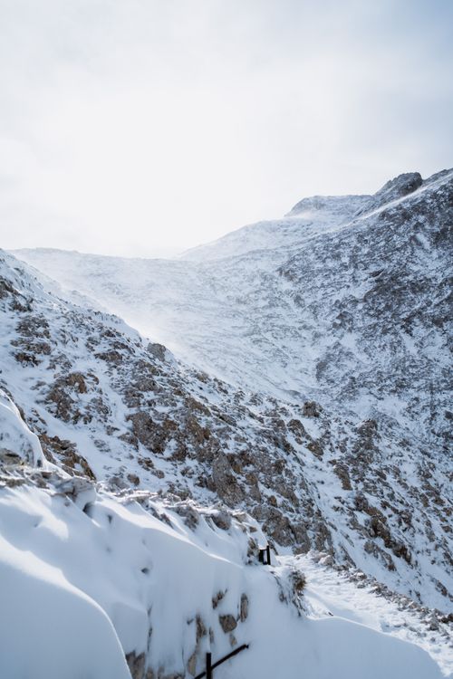 Free Breathtaking winter landscape in San Martino di Castrozza, Italy. Stock Photo