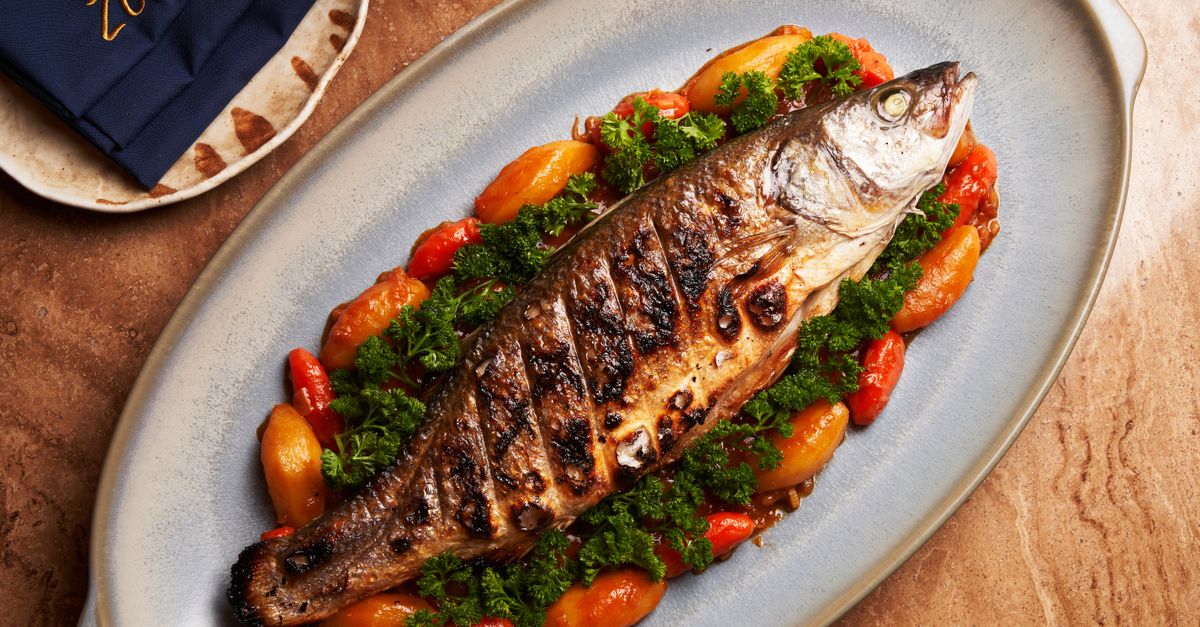 Whole Roasted Branzino with Herbs