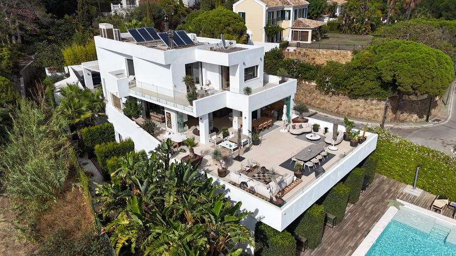Pebble villa exterior