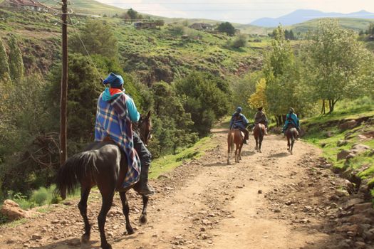 Balade à Cheval Pittoresque à Travers Semonkong Lesotho