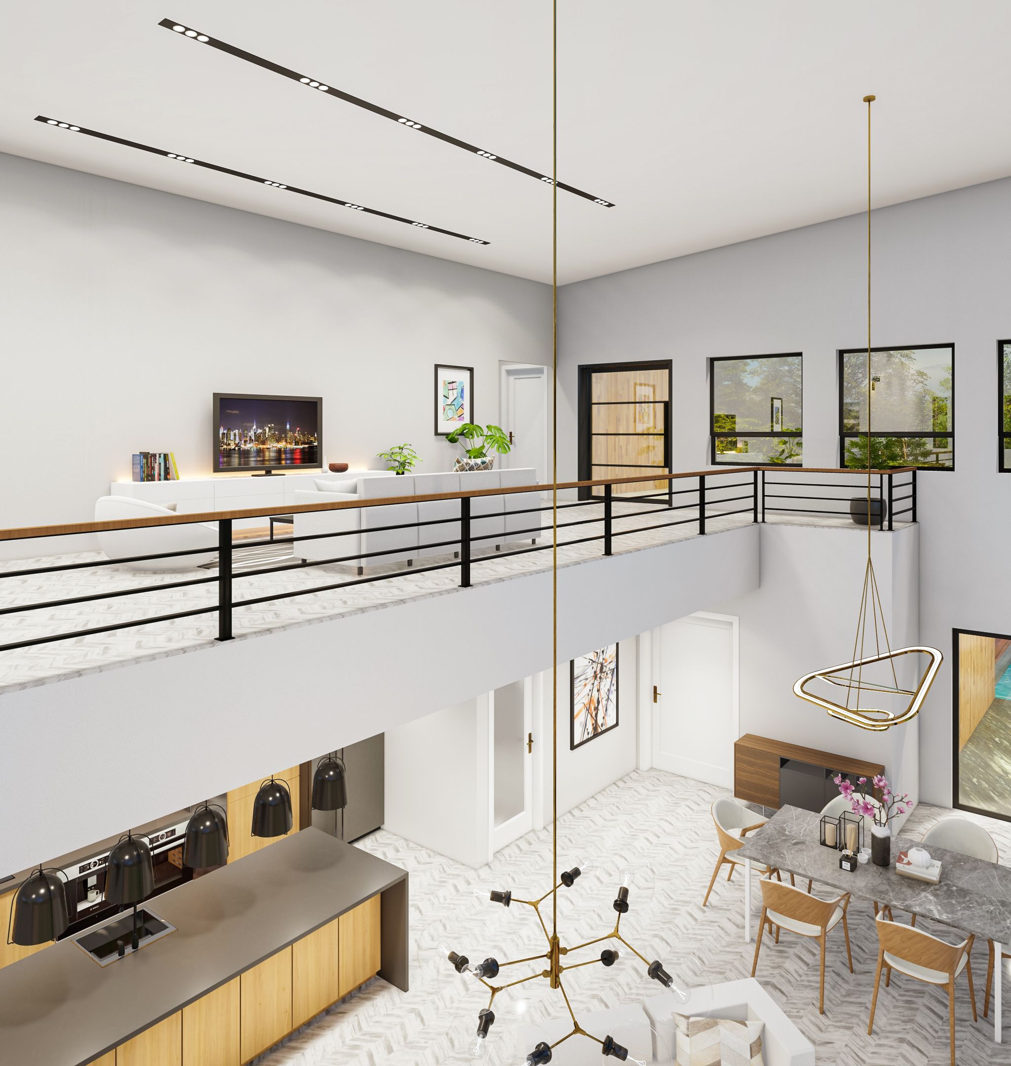 Styled living room by an interior designer