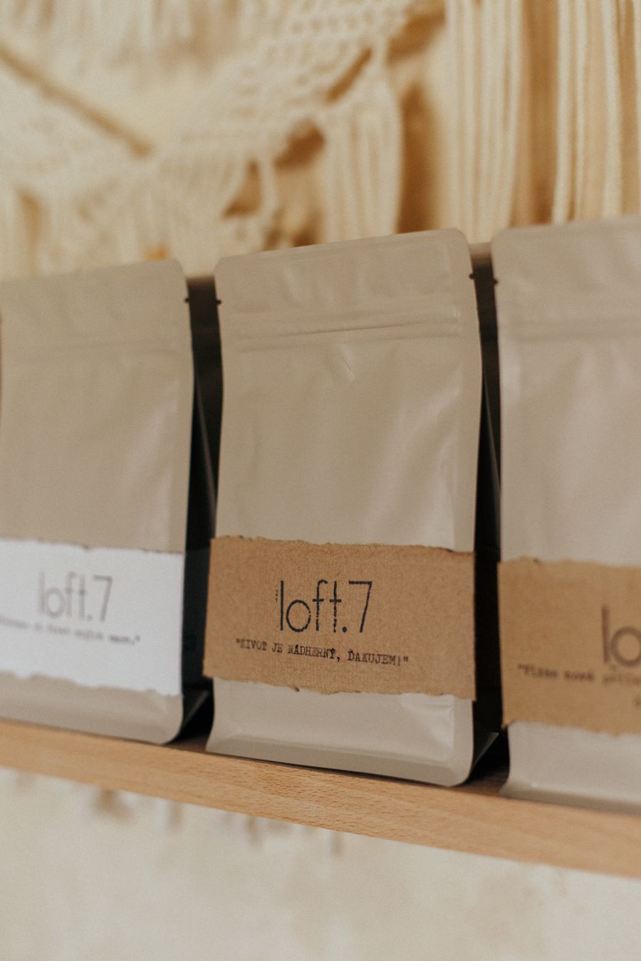 Bags of coffee