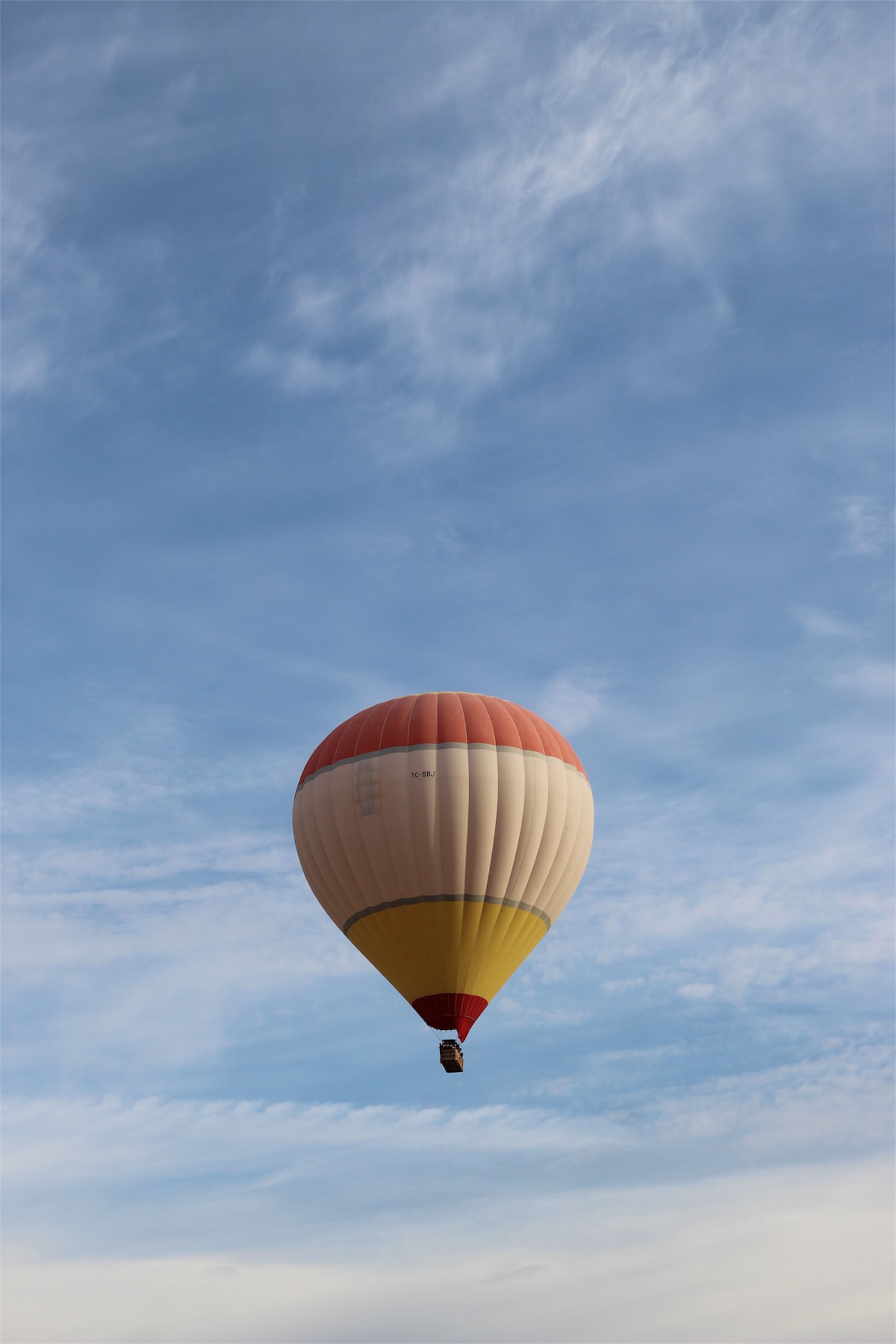 Colorful Hot Air Balloon in Clear Blue Sky · Free Stock Photo