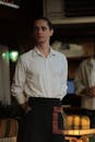 Waiter in a Restaurant Setting