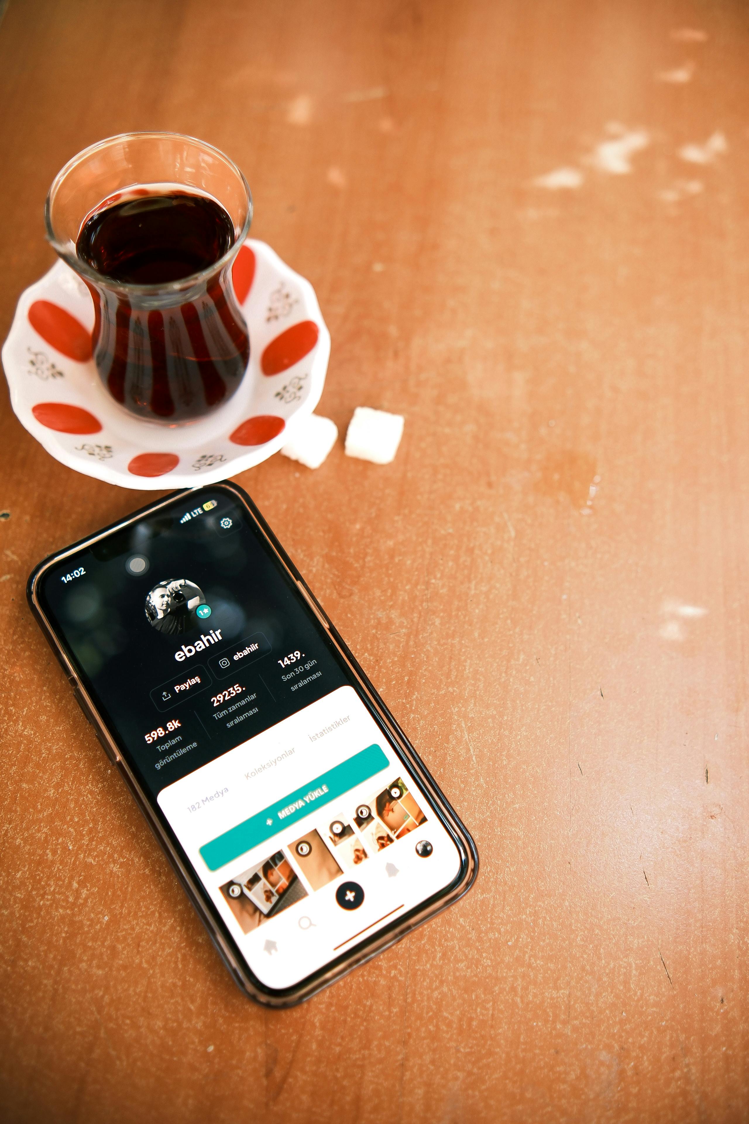 Person using mobile dating app on smartphone