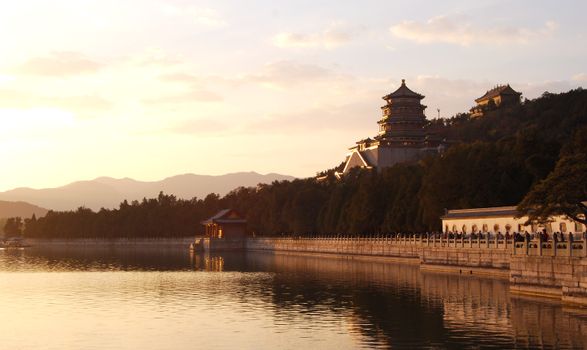 Summer Palace boat morning — Beijing