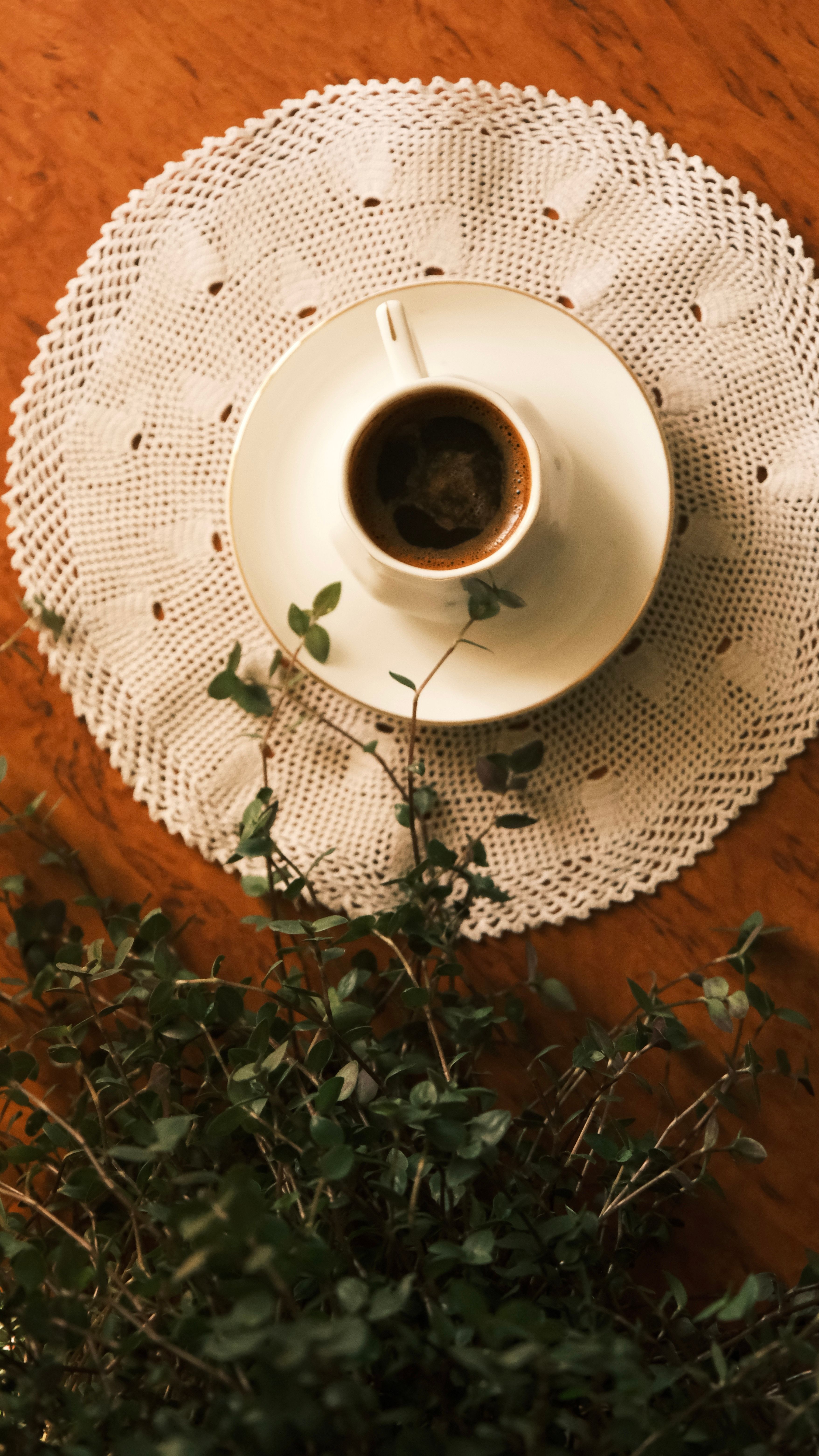 Vintage Coffee Setting with Pocket Watch and Letters · Free Stock Photo