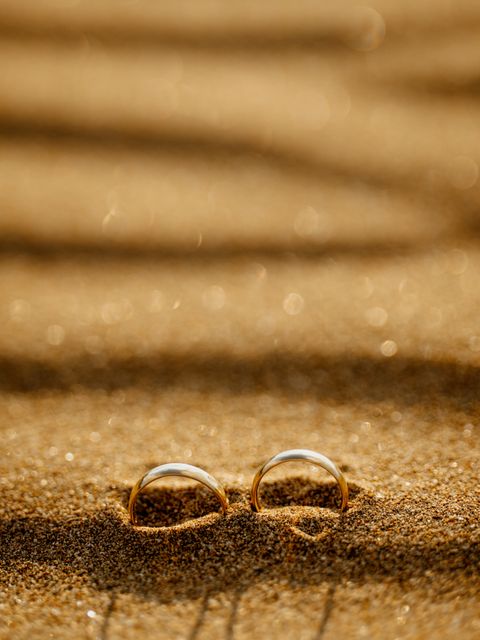 Civil Ceremony invitation sand-rings