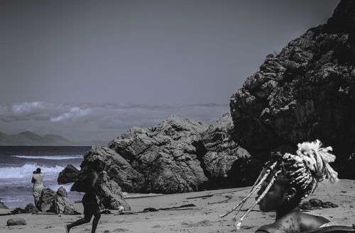 Free Sepia Beach Stock Photo
