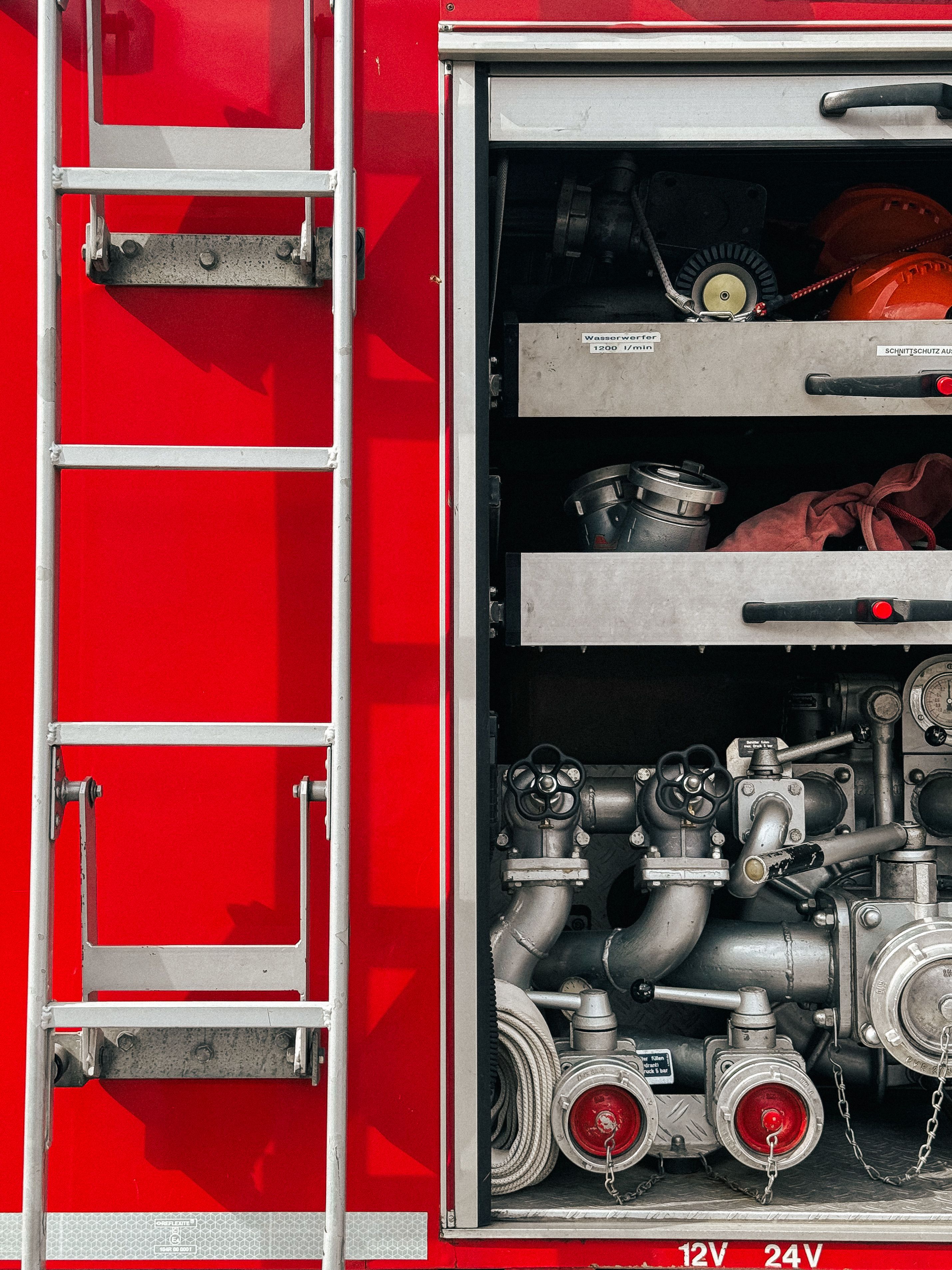 Close-up of Fire Truck Equipment in Bayreuth · Free Stock Photo