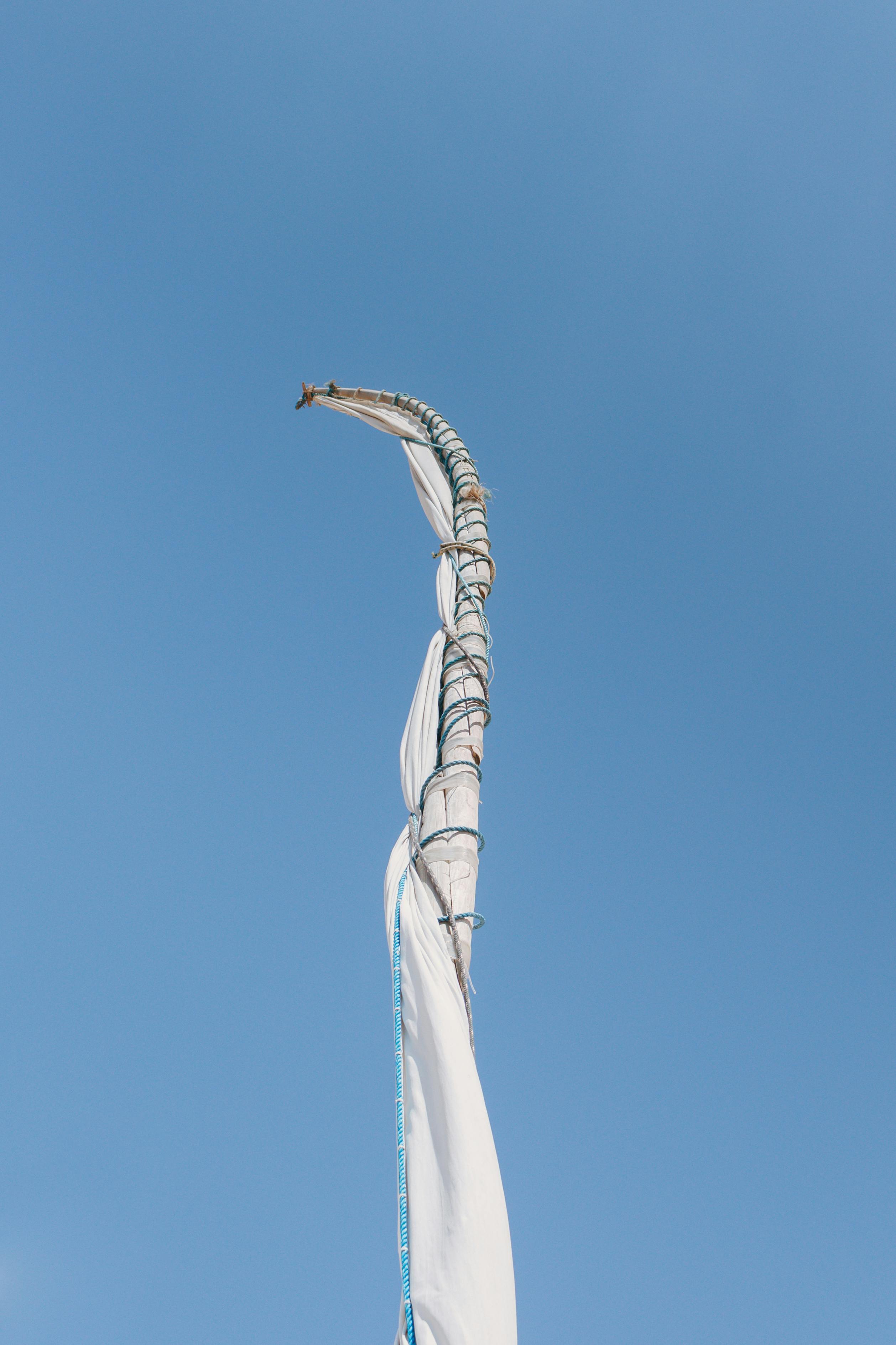 Gratuit Tradițional Jangada Sail Against Blue Sky în Canoa Quebrada Fotografie de stoc