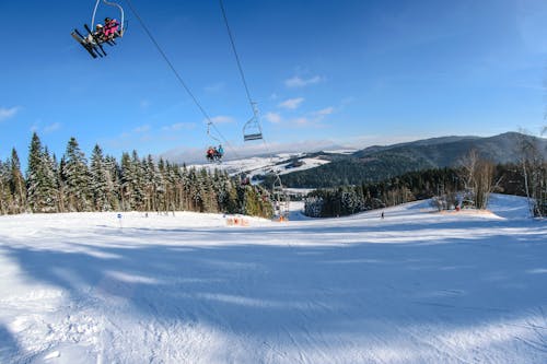 Free stock photo of beskidy mountains, chairlift, fun