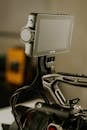 Professional Video Camera with Monitor Setup
