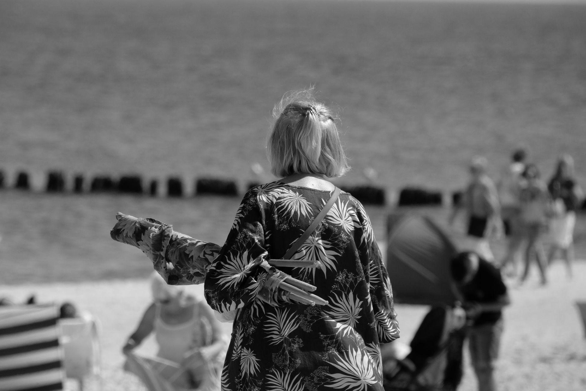 Eerste strandgangers Egmond vermijden verwachte hitte