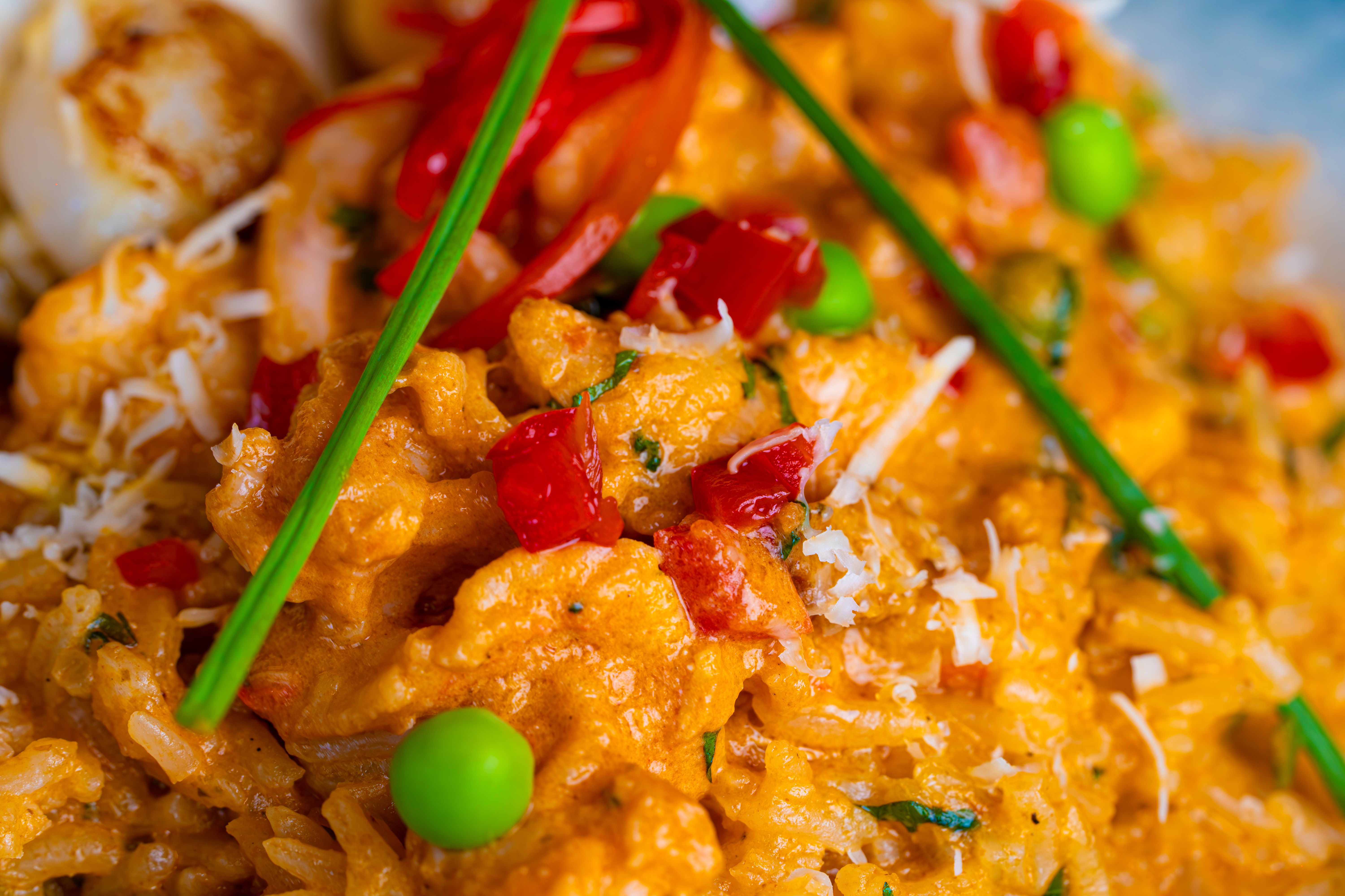 Gros Plan Sur Un Risotto Crémeux Aux Légumes