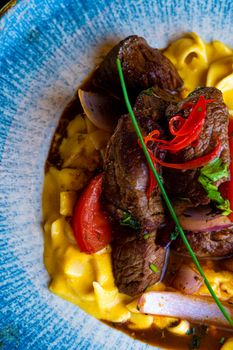 Beef With Pasta Stew