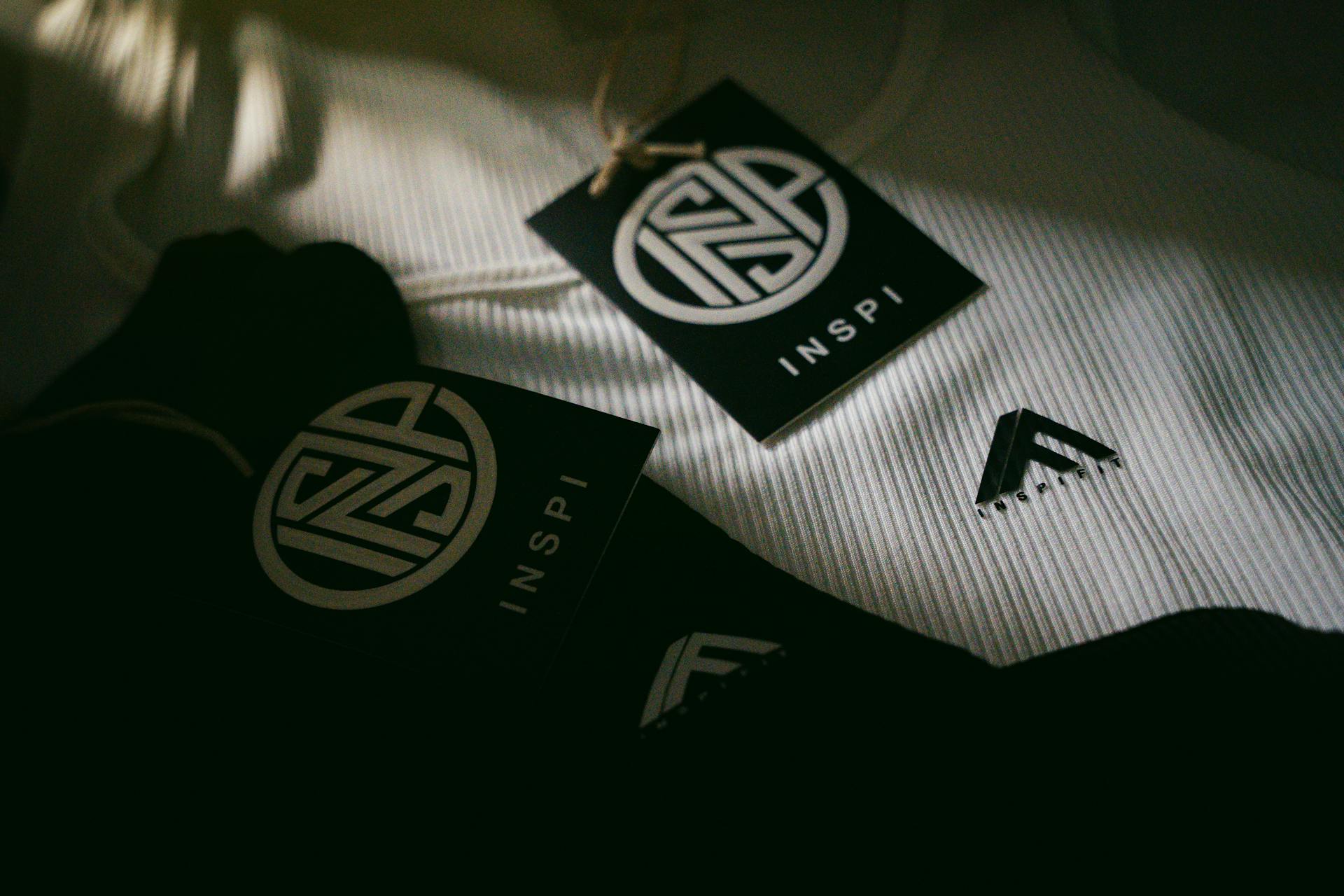 Close-Up of Fashion Labels on Clothing Fabric