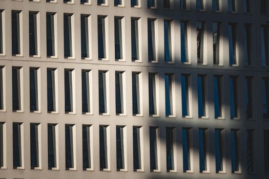 Modern Architectural Building with Shadows