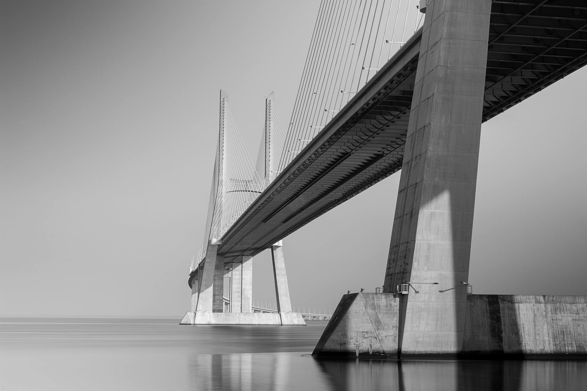 Vasco da Gama Bridge in Lisbon, Portugal