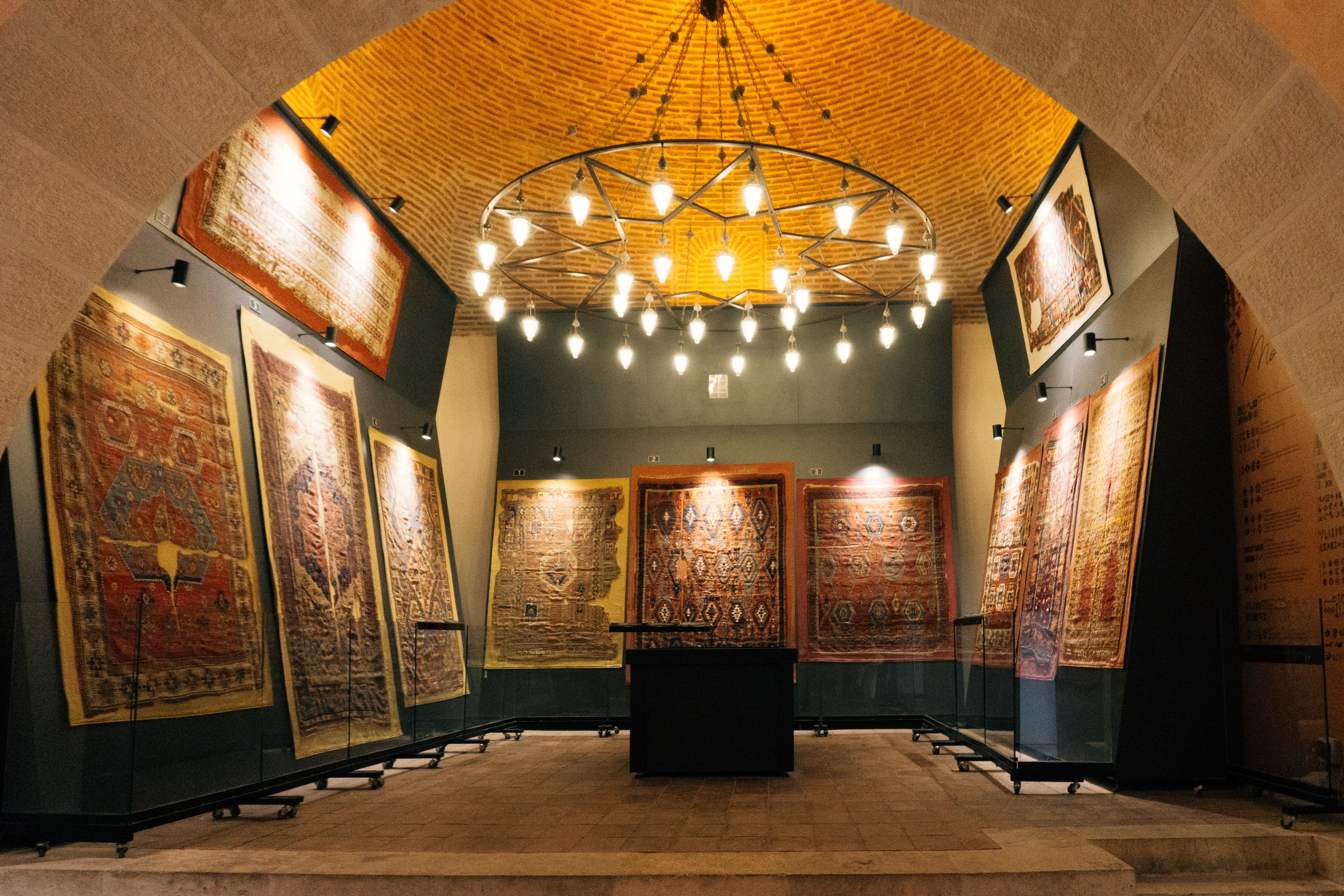 Exhibition hall inside the Georgian National Museum in Tbilisi