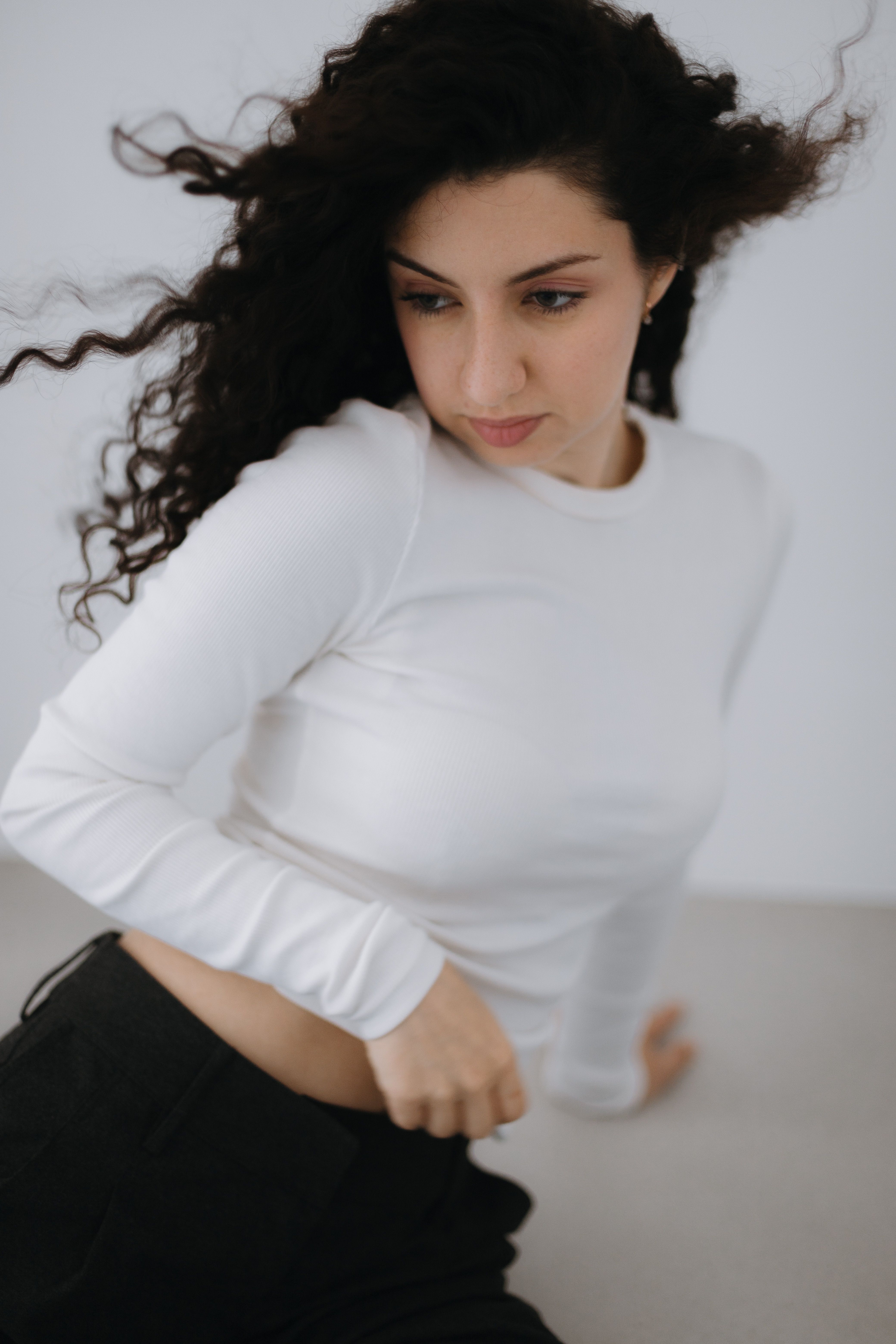 Elegant Portrait of Woman in White Outfit · Free Stock Photo