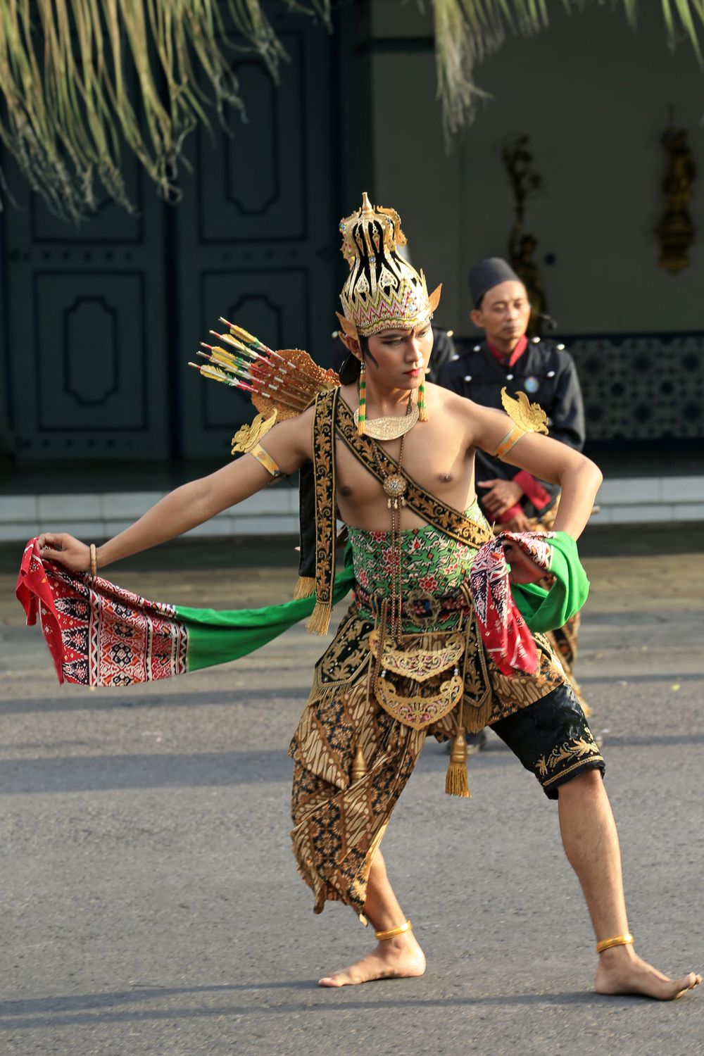 Traditional Javanese Dancer Performing Outdoors · Free Stock Photo