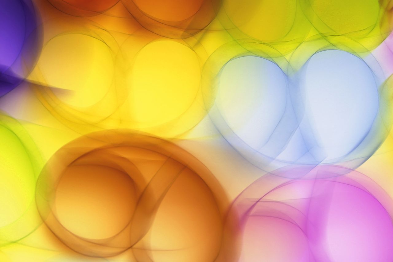 colorful abstract light circles creating a vibrant artistic pattern ca