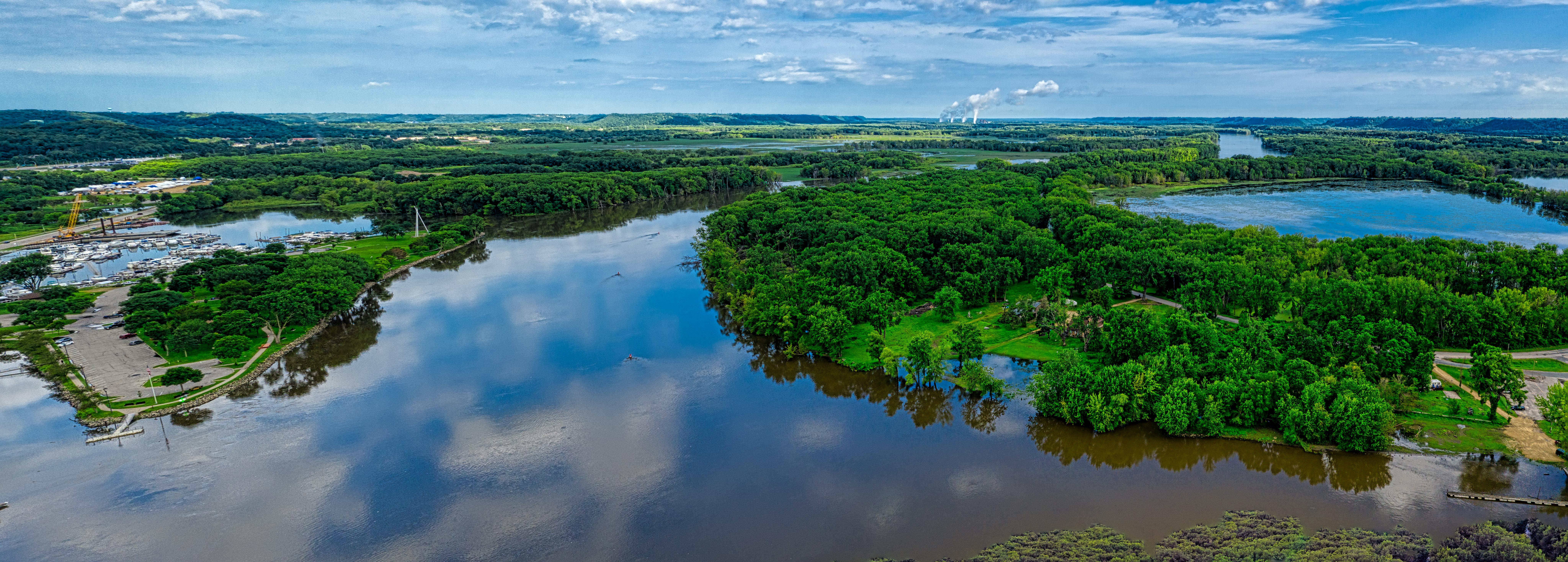 Red Wing Minnesota riverside community view - red wing funeral homes