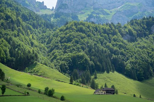 Eindrucksvolle Szene mit Berg & Landschaft – Anime Art