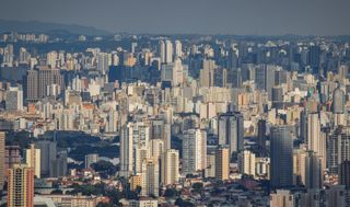 São Paulo skyline and airport travel atmosphere