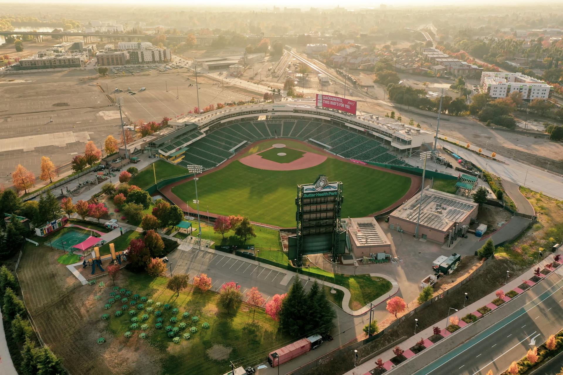 Aerial View of Sutter Health Park Sacramento