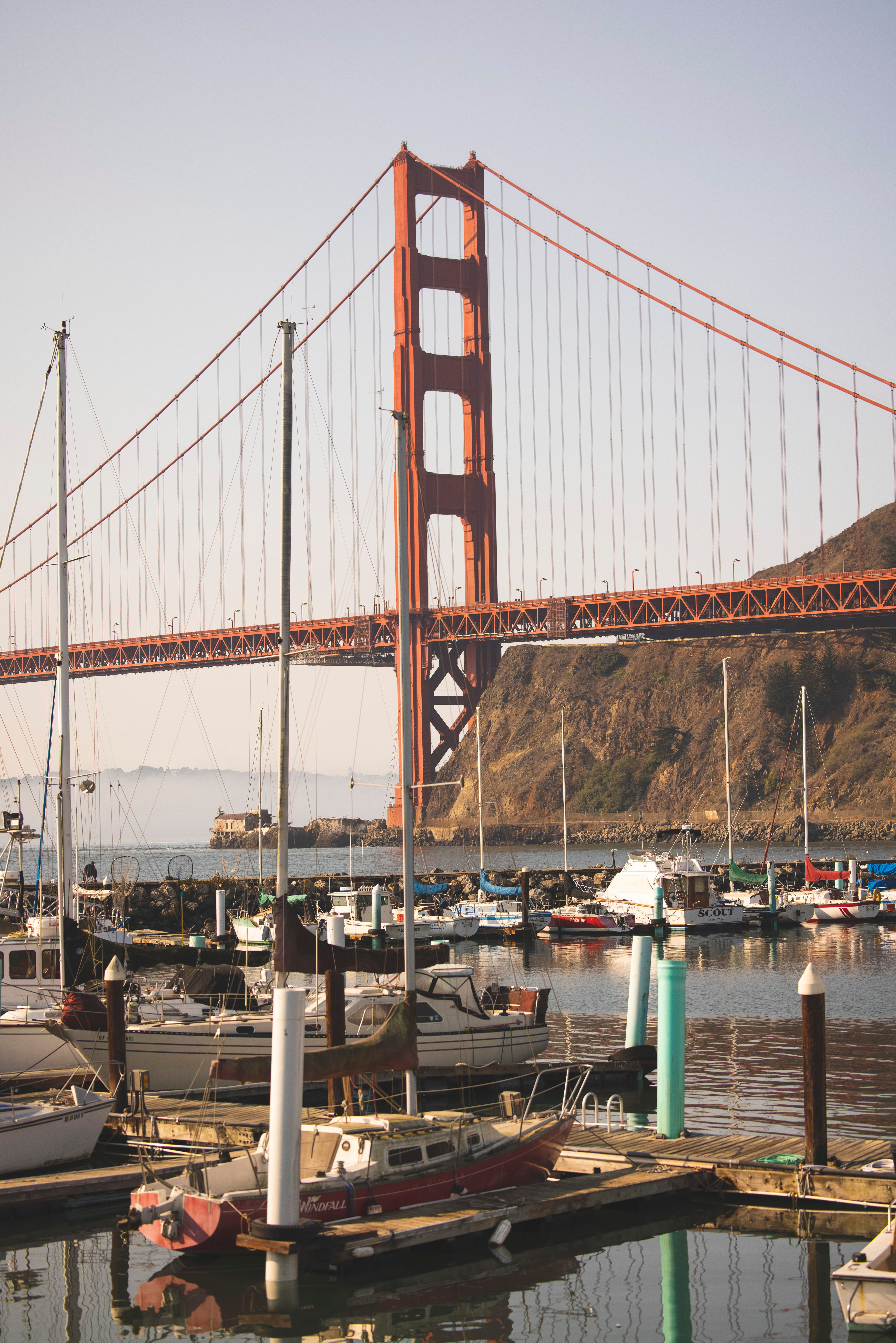 Golden Gate Bridge Overlooking Marina · Free Stock Photo