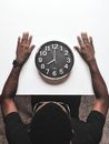 Round Silver-colored Wall Clock