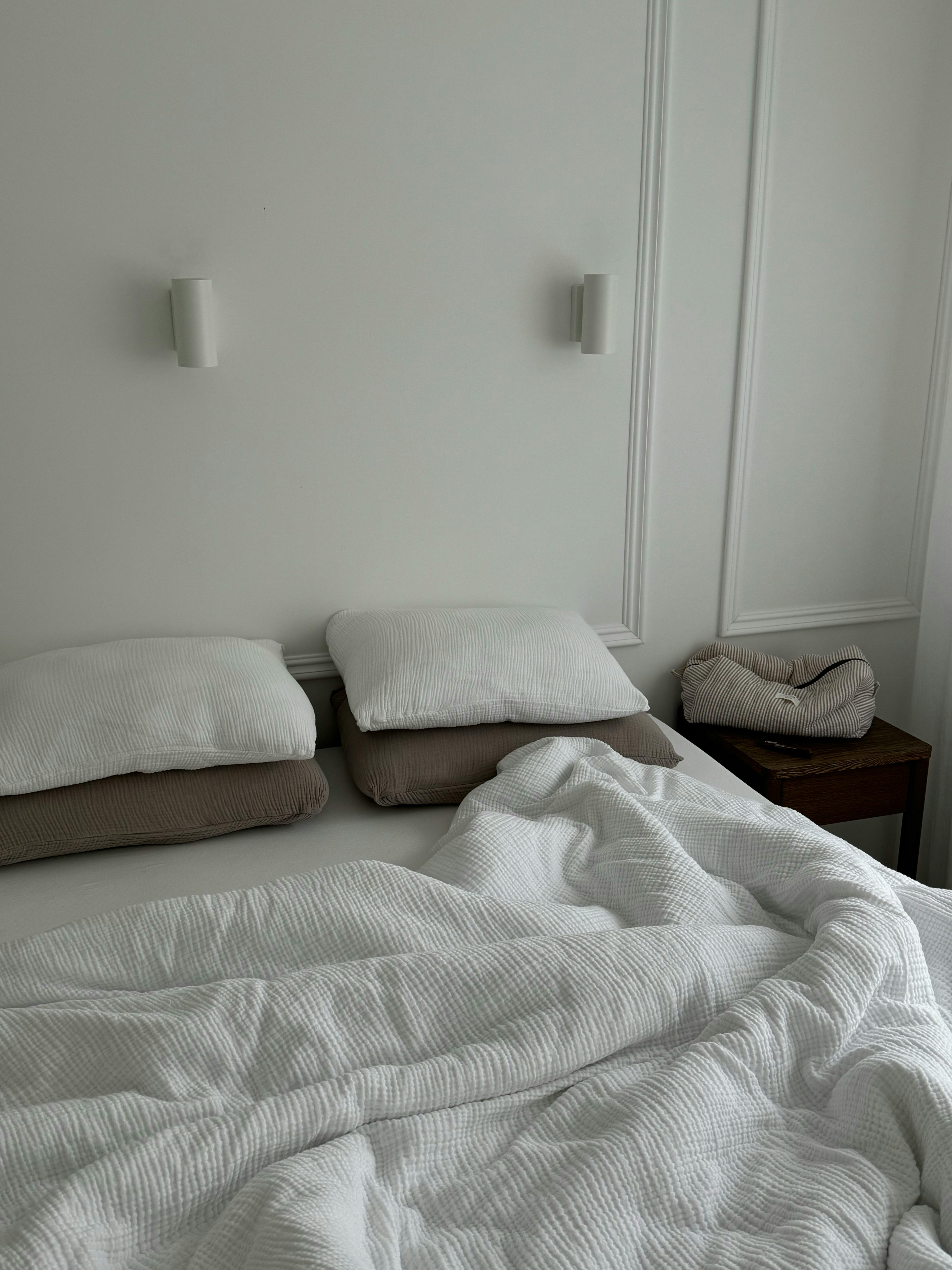 Minimalist White Bedroom Interior Design · Free Stock Photo