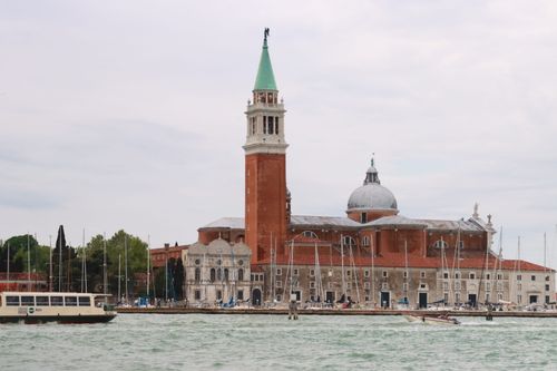 Free A tranquil view of the historic San Giorgio Maggiore in Venice, Italy captured on a calm day. Stock Photo