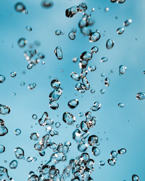 無料 水の泡 写真素材