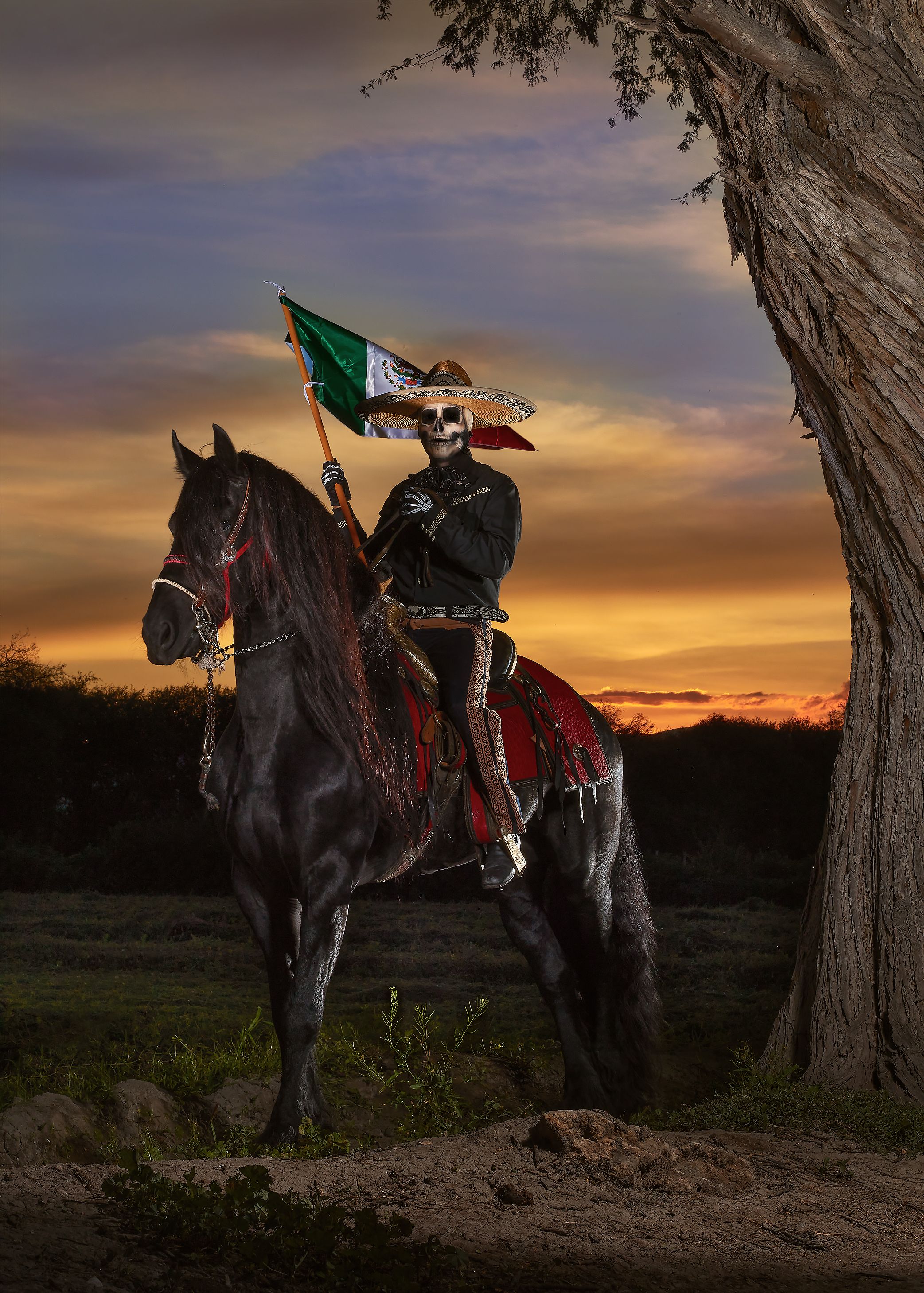 Mexican Rider Celebrating Day of the Dead · Free Stock Photo