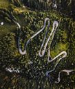Aerial Photo of Winding Road