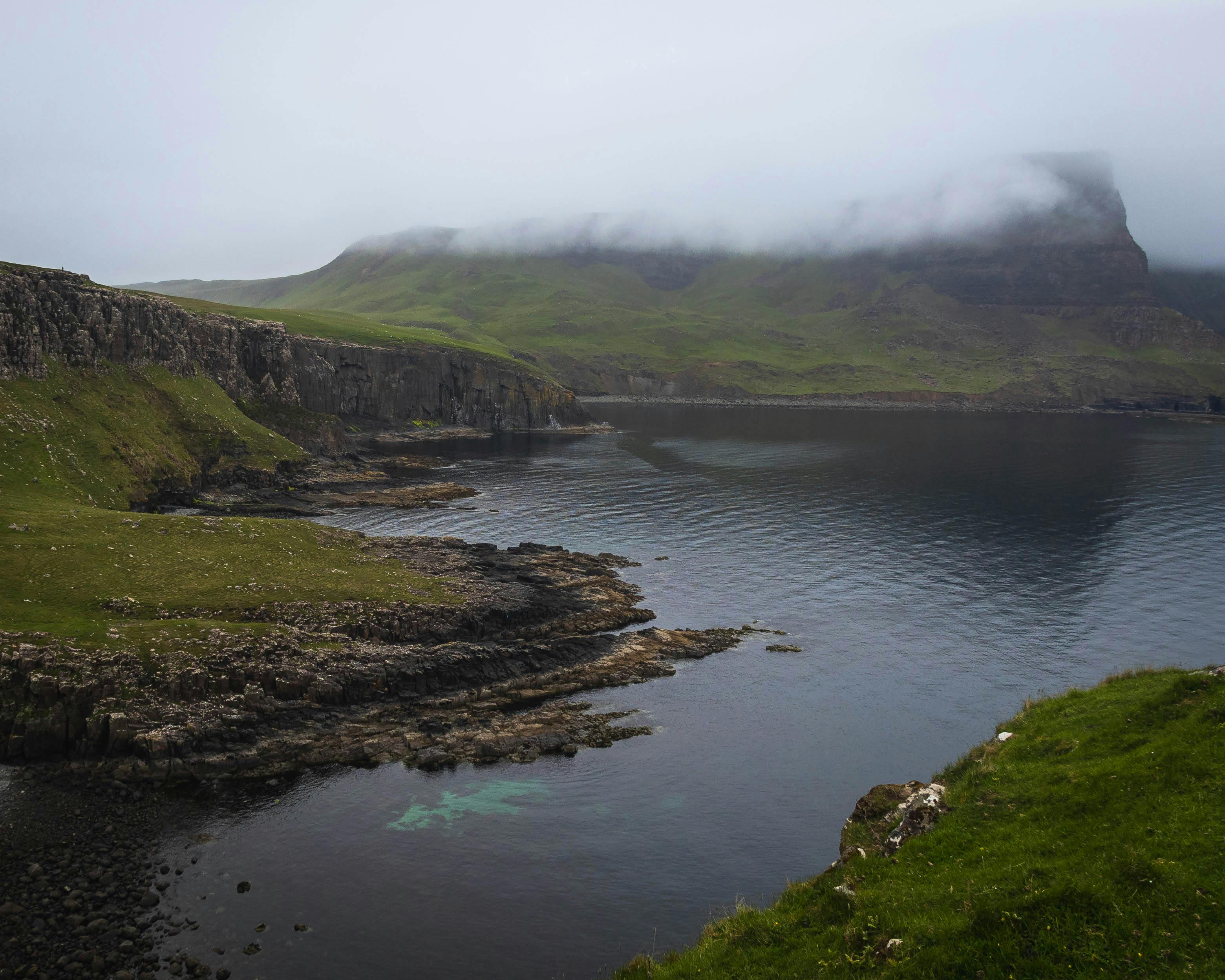 Misty Coastline of Scotland's Isle of Skye