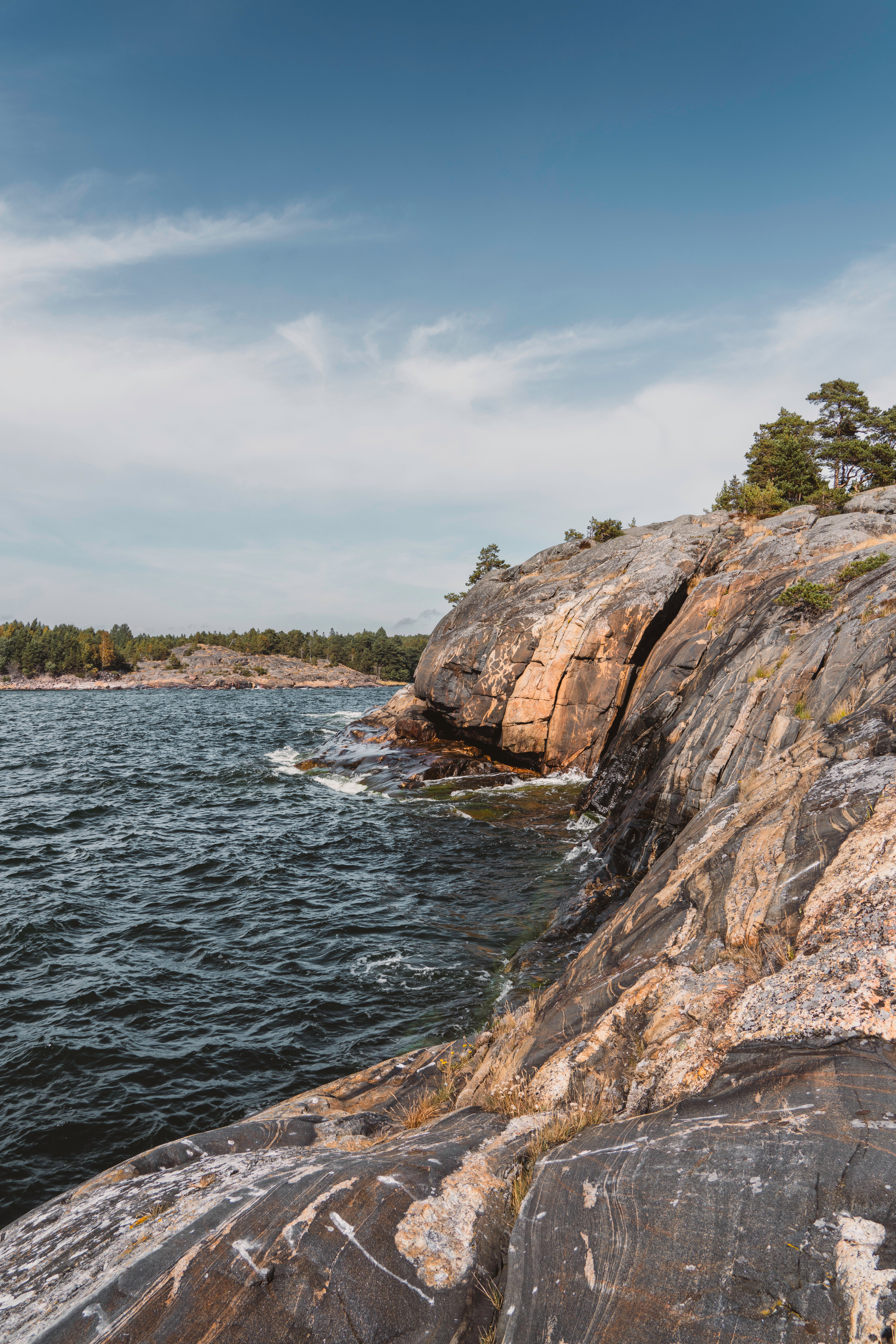 Gratis Scogliera Rocciosa Panoramica Nel Golfo Di Finlandia Foto a disposizione