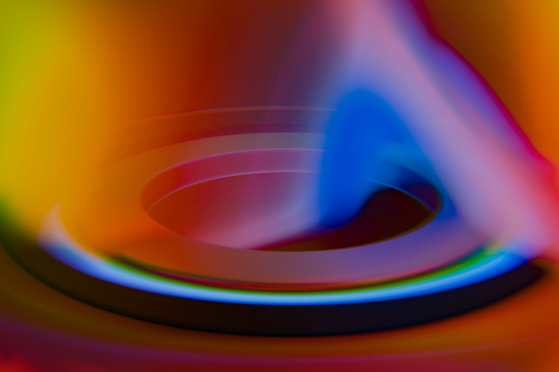 A dynamic abstract design featuring vibrant swirling colors and an artistic texture.
