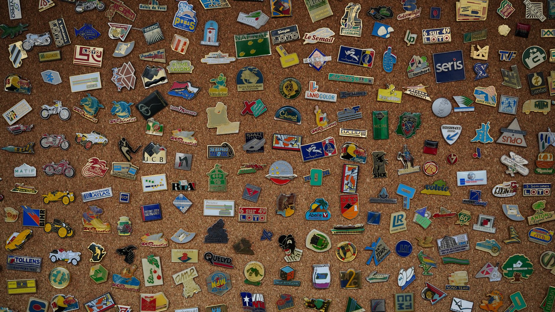 Colorful Collection of Vintage Enamel Pins