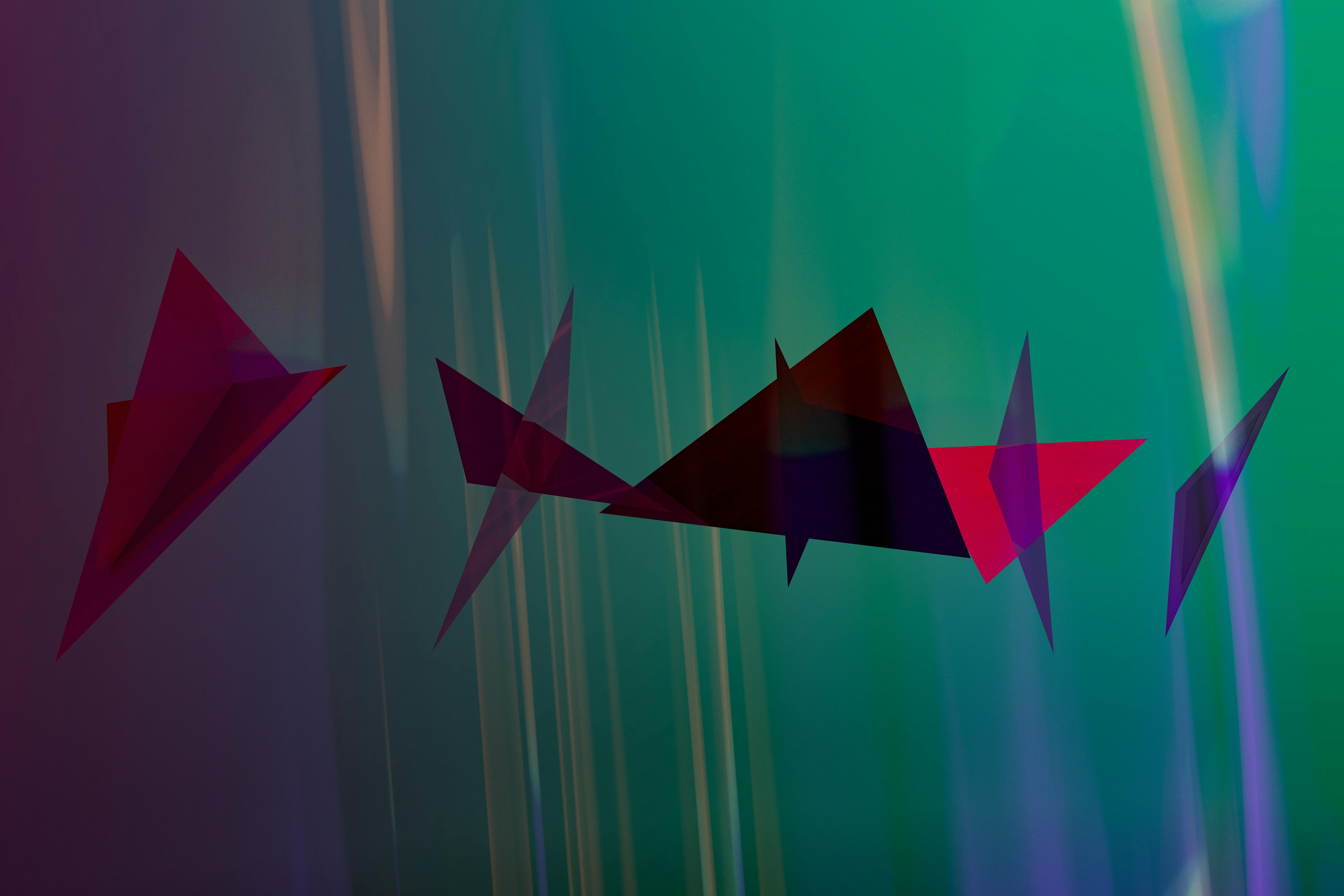 Gratis Formas Geométricas Abstractas Sobre Fondo Colorido Foto de stock