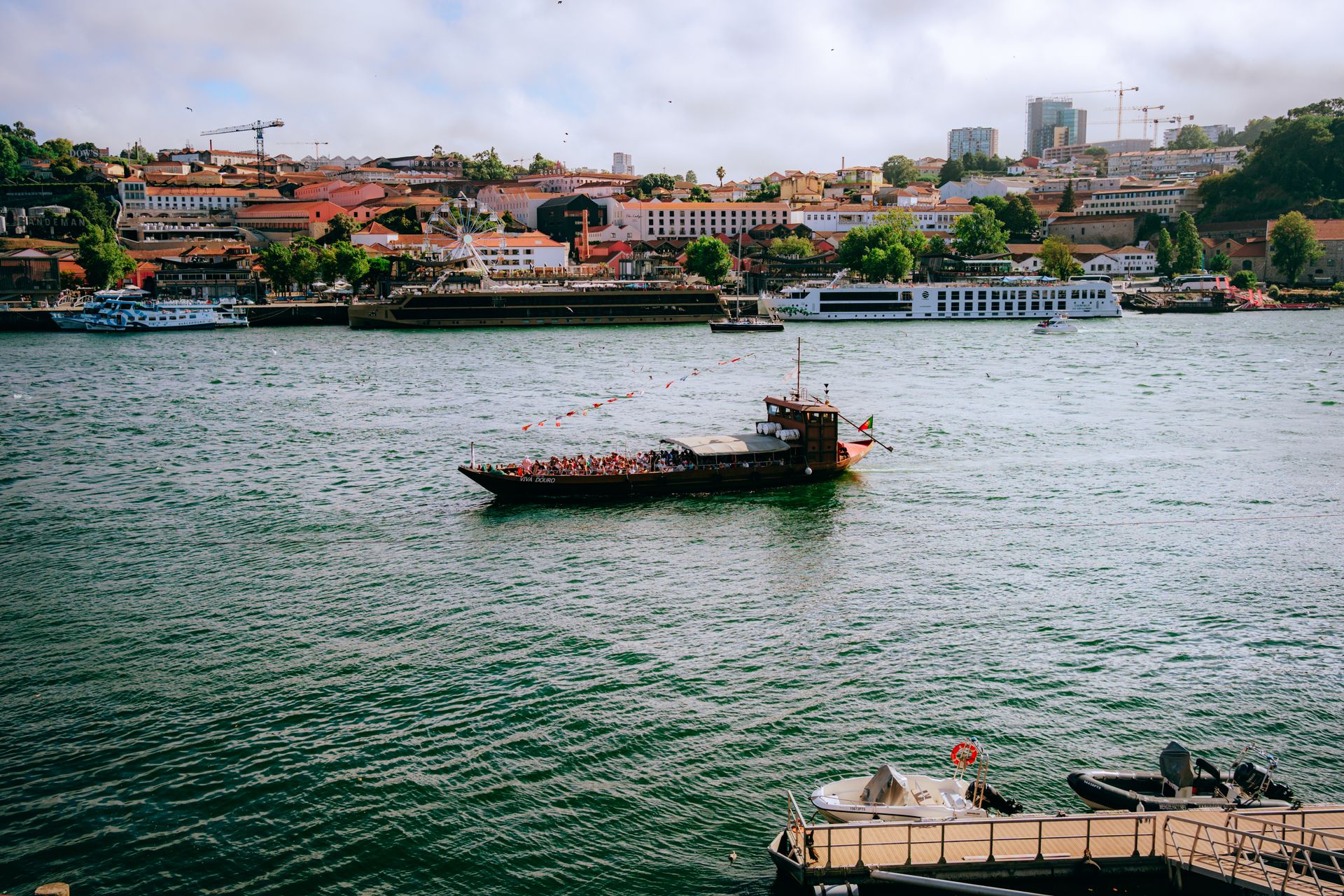 Scenic Riverboat Journey Along Douro River
