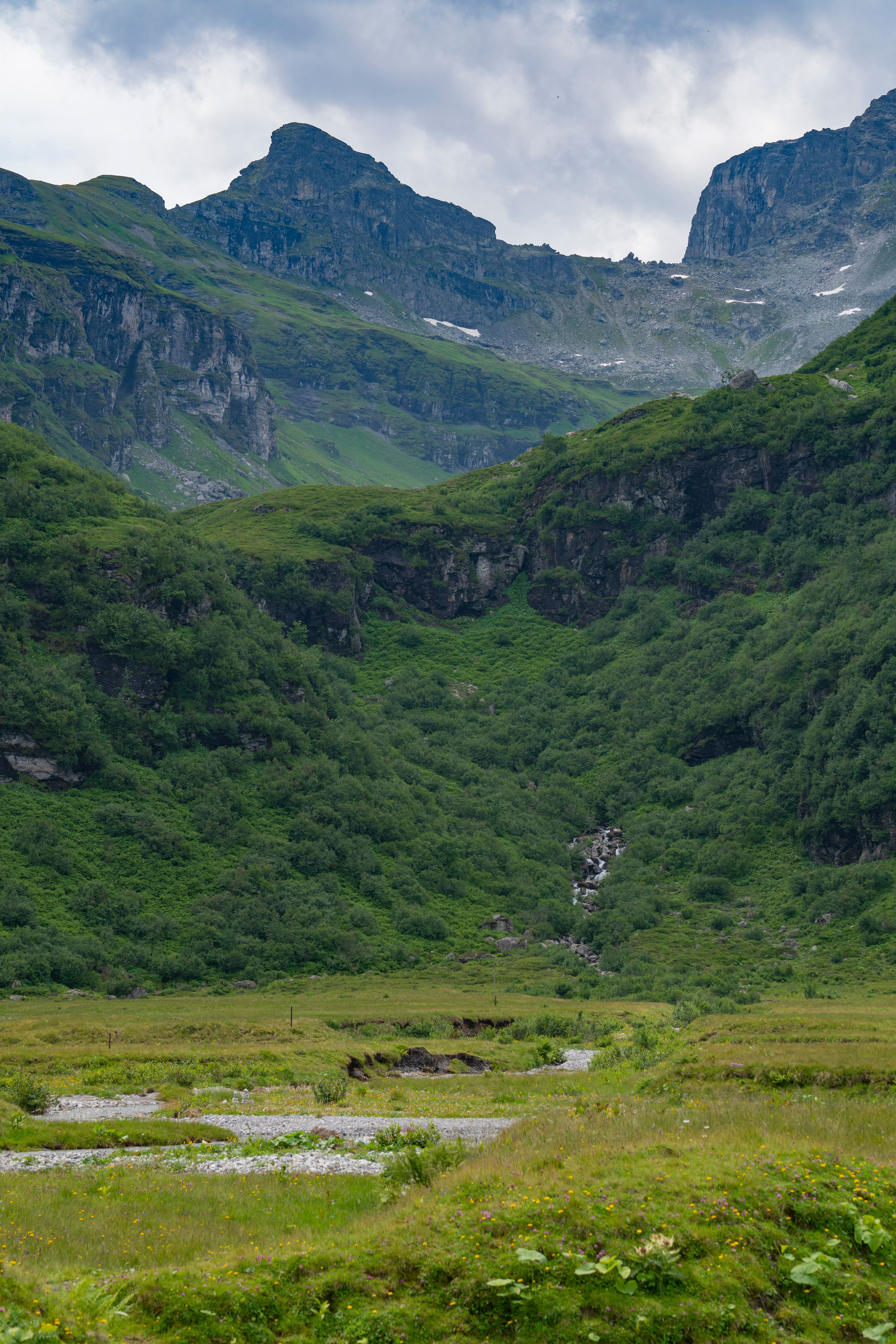 Scenic Mountain Landscape with Lush Greenery · Free Stock Photo