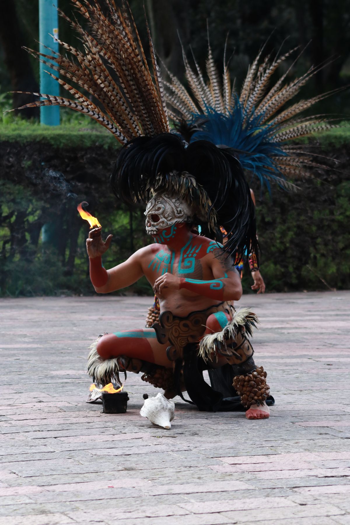 Aztec Body Physical Man Wearing Traditional Aztec Costume and Body Paint · Free Stock Photo