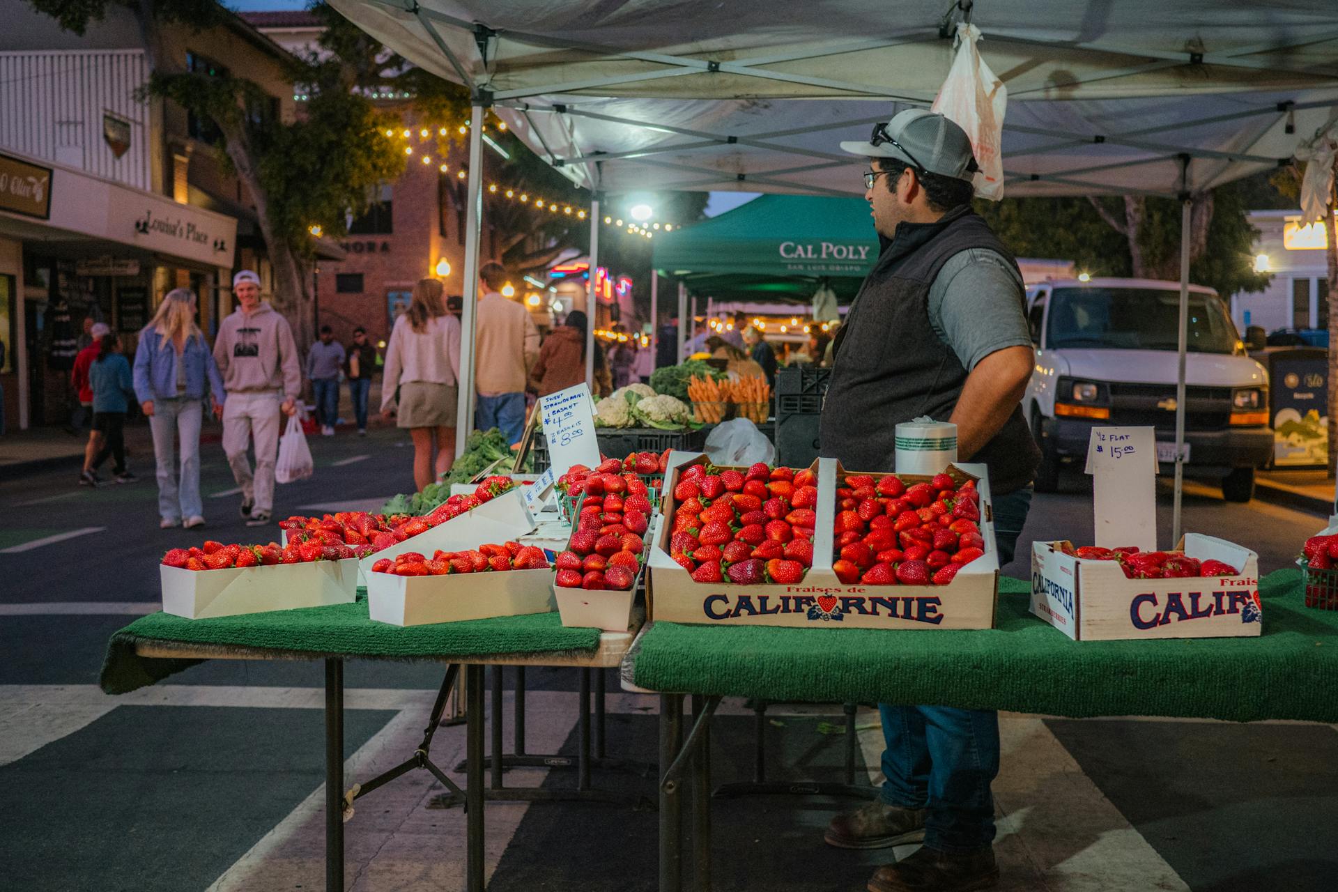 Vibrant Farmers Market in San Luis Obispo