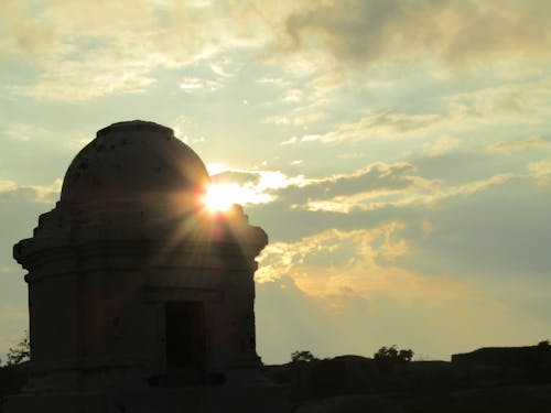 Free stock photo of cloud, evening sun, golden temple