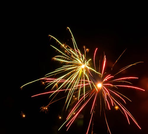 新年, 花火の無料の写真素材