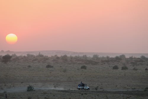 日落, 景觀, 沙丘 的 免费素材图片